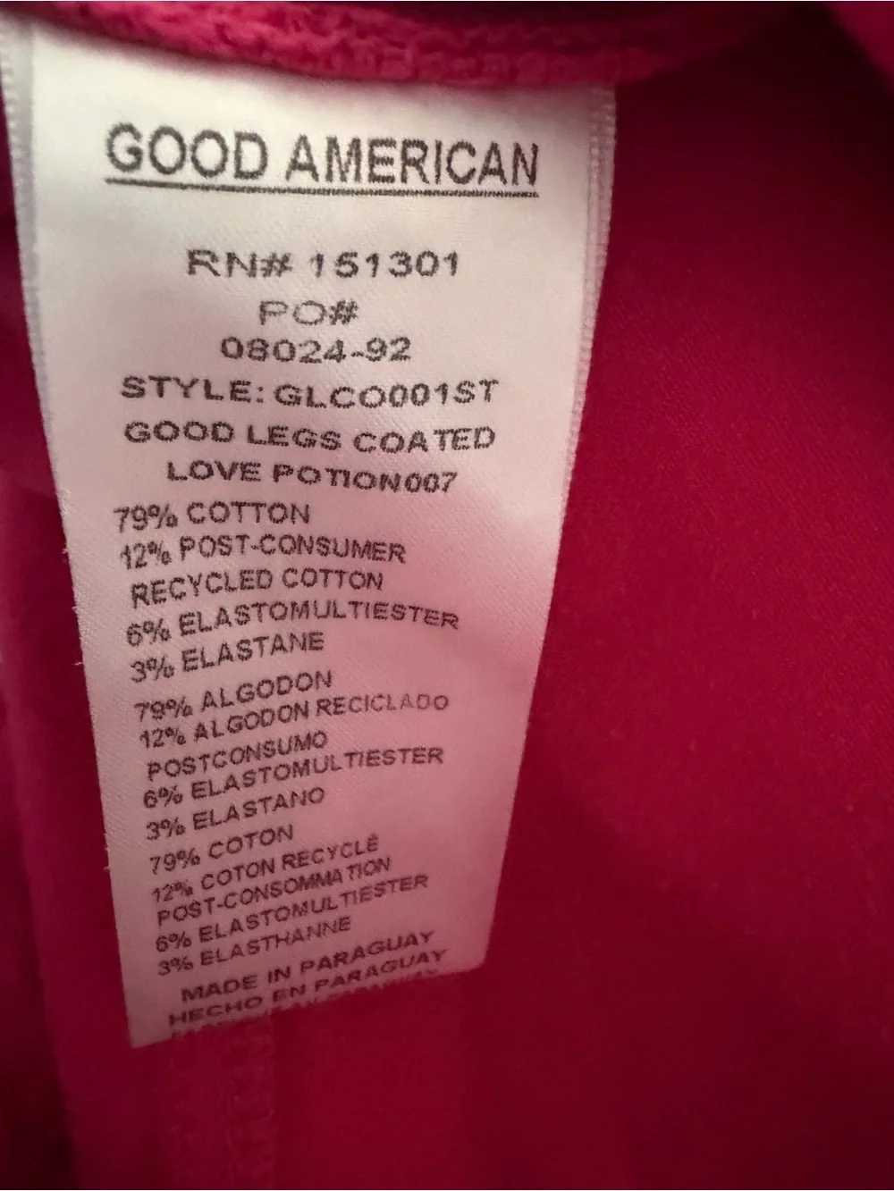 Good American Hot Pink Skinny Jeans
